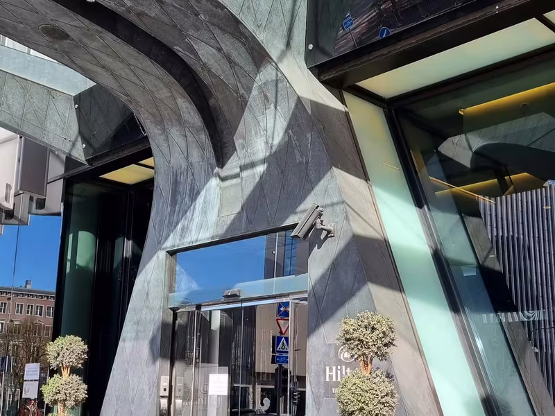 Entrance to the Hilton Tallinn Park hotel