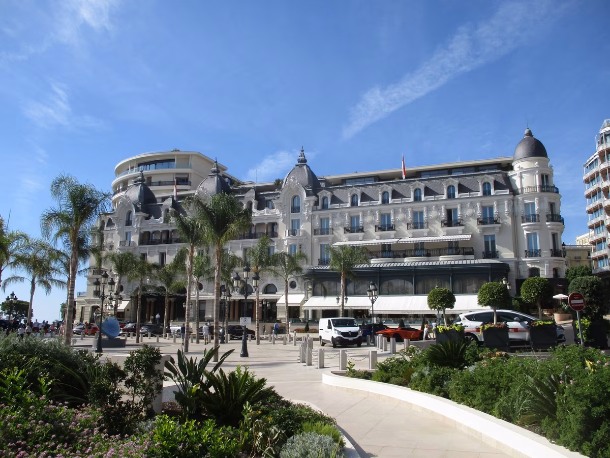 Façade of the Hôtel de Paris Monte-Carlo on Place du Casino